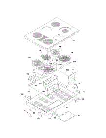 Maintop parts for Kenmore Cooktop 790.44074400 (79044074400, 790 44074400) from AppliancePartsPros.com