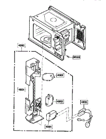 Latch Board parts for Kenmore Microwave 721.89542590 (72189542590, 721 89542590) from AppliancePartsPros.com