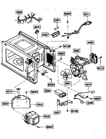 Oven Interior parts for Kenmore Microwave 721.89650590 (72189650590, 721 89650590) from AppliancePartsPros.com