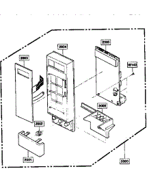 Control Panel parts for Kenmore Microwave 721.89650590 (72189650590, 721 89650590) from AppliancePartsPros.com