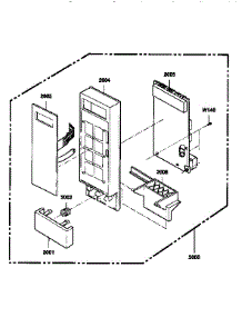 Control Panel parts for Kenmore Microwave 721.89652590 (72189652590, 721 89652590) from AppliancePartsPros.com