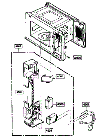 Latch Board parts for Kenmore Microwave 721.89652590 (72189652590, 721 89652590) from AppliancePartsPros.com