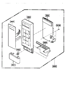 Control Panel parts for Kenmore Microwave 721.89660590 (72189660590, 721 89660590) from AppliancePartsPros.com