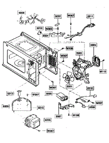Oven Interior parts for Kenmore Microwave 721.89660590 (72189660590, 721 89660590) from AppliancePartsPros.com