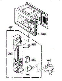 Latch Board parts for Kenmore Microwave 721.89660590 (72189660590, 721 89660590) from AppliancePartsPros.com