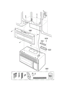 Installation Part parts for Kenmore Microwave 721.89942490 (72189942490, 721 89942490) from AppliancePartsPros.com
