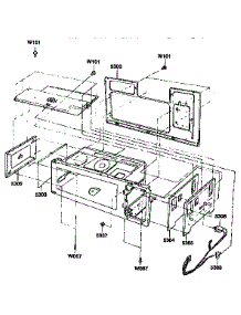 Interior Parts (Iii) parts for Kenmore Microwave 721.89950590 (72189950590, 721 89950590) from AppliancePartsPros.com