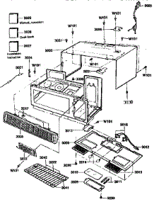 Oven Cavity Assembly parts for Kenmore Microwave 721.89950590 (72189950590, 721 89950590) from AppliancePartsPros.com