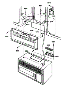 Installation Parts parts for Kenmore Microwave 721.89952590 (72189952590, 721 89952590) from AppliancePartsPros.com