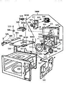 Oven Interior parts for Kenmore Microwave 721.89971590 (72189971590, 721 89971590) from AppliancePartsPros.com