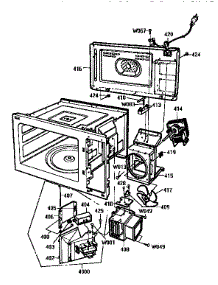 Oven Interior parts for Kenmore Microwave 721.89971590 (72189971590, 721 89971590) from AppliancePartsPros.com