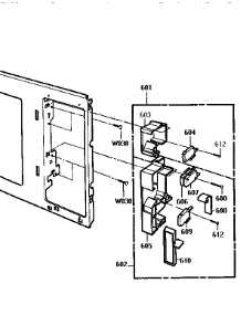 Switches parts for Kenmore Microwave 721.89971590 (72189971590, 721 89971590) from AppliancePartsPros.com