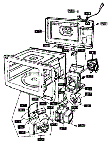 Oven Interior Parts parts for Kenmore Microwave 721.89972590 (72189972590, 721 89972590) from AppliancePartsPros.com