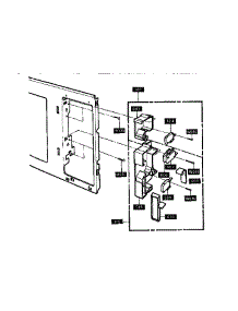 Switches parts for Kenmore Microwave 721.89972590 (72189972590, 721 89972590) from AppliancePartsPros.com