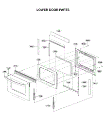 Lower Door Parts parts for Kenmore Range 721.96043610 (72196043610, 721 96043610) from AppliancePartsPros.com