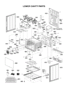 Lower Cavity Parts parts for Kenmore Range 721.96043610 (72196043610, 721 96043610) from AppliancePartsPros.com