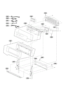 Lower Door Parts parts for Kenmore Range 721.96047610 (72196047610, 721 96047610) from AppliancePartsPros.com