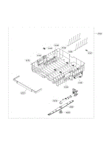 Top Rack Parts parts for Kenmore Elite Dishwasher 72214307910 from AppliancePartsPros.com