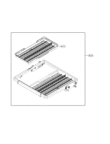 Third Rack Assembly parts for Kenmore Elite Dishwasher 72214357910 from AppliancePartsPros.com