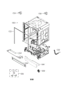 Tub And Base Plate parts for Kenmore Elite Dishwasher 72214357910 from AppliancePartsPros.com