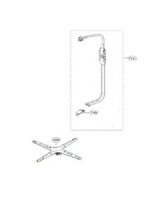 Water Guide Assembly parts for Kenmore Elite Dishwasher 72214357910 from AppliancePartsPros.com