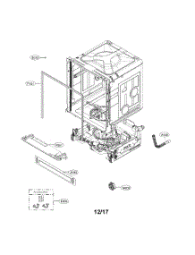Exploded View Parts parts for Kenmore Dishwasher 722.14673710 (72214673710, 722 14673710) from AppliancePartsPros.com