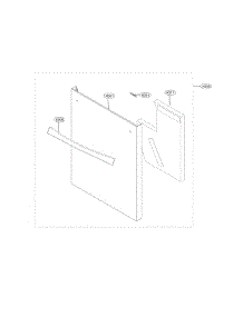 Front Cover Parts parts for Kenmore Dishwasher 722.14673710 (72214673710, 722 14673710) from AppliancePartsPros.com