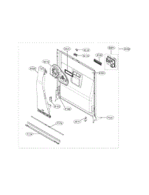 Door Liner Parts parts for Kenmore Dishwasher 722.14673710 (72214673710, 722 14673710) from AppliancePartsPros.com