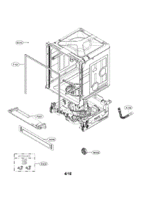 Exploded View Parts parts for Kenmore Dishwasher 722.14677710 (72214677710, 722 14677710) from AppliancePartsPros.com