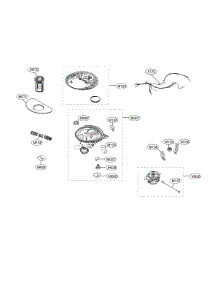 Sump Parts parts for Kenmore Dishwasher 722.14677710 (72214677710, 722 14677710) from AppliancePartsPros.com
