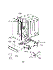 Exploded View Parts parts for Kenmore Dishwasher 722.14693610 (72214693610, 722 14693610) from AppliancePartsPros.com