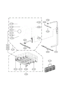 Rack Parts parts for Kenmore Dishwasher 722.14693610 (72214693610, 722 14693610) from AppliancePartsPros.com