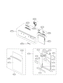 Panel And Door Parts parts for Kenmore Dishwasher 722.14697610 (72214697610, 722 14697610) from AppliancePartsPros.com