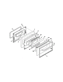 Door parts for Kenmore Range 790.95658000 (79095658000, 790 95658000) from AppliancePartsPros.com