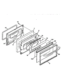 Door parts for Kenmore Range 790.95718890 (79095718890, 790 95718890) from AppliancePartsPros.com
