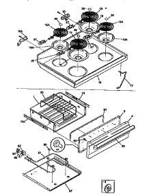 Top / Drawer parts for Kenmore Range 790.95718890 (79095718890, 790 95718890) from AppliancePartsPros.com