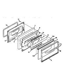 Door parts for Kenmore Range 790.95746890 (79095746890, 790 95746890) from AppliancePartsPros.com