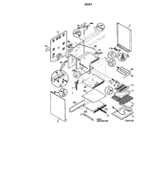 Body parts for Kenmore Range 790.95758990 (79095758990, 790 95758990) from AppliancePartsPros.com