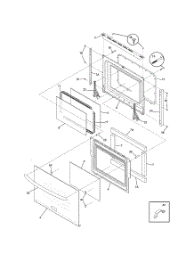 Doors parts for Kenmore Wall Oven 790.47902602 (79047902602, 790 47902602) from AppliancePartsPros.com