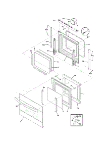 Door parts for Kenmore Wall Oven 790.48073000 (79048073000, 790 48073000) from AppliancePartsPros.com
