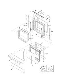 Doors parts for Kenmore Wall Oven 790.48173002 (79048173002, 790 48173002) from AppliancePartsPros.com