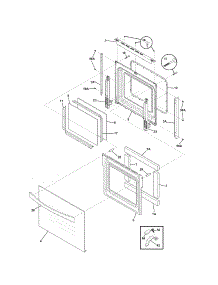 Doors parts for Kenmore Wall Oven 790.48179000 (79048179000, 790 48179000) from AppliancePartsPros.com