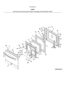 Door parts for Kenmore Elite Electric Wall Oven 79048343412 from AppliancePartsPros.com