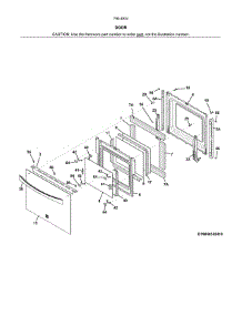 Door parts for Kenmore Wall Oven 790.48349411 (79048349411, 790 48349411) from AppliancePartsPros.com