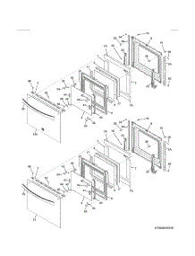 Doors parts for Kenmore Wall Oven 790.48442410 (79048442410, 790 48442410) from AppliancePartsPros.com