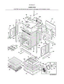 Lower Oven parts for Kenmore Wall Oven 790.48443411 (79048443411, 790 48443411) from AppliancePartsPros.com