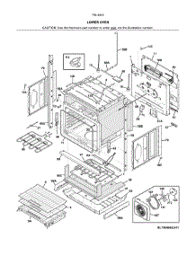 Lower Oven parts for Kenmore Wall Oven 790.48452411 (79048452411, 790 48452411) from AppliancePartsPros.com