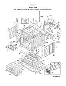 Lower Oven parts for Kenmore Wall Oven 790.48453411 (79048453411, 790 48453411) from AppliancePartsPros.com