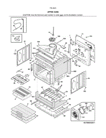 Upper Oven parts for Kenmore Wall Oven 790.48459411 (79048459411, 790 48459411) from AppliancePartsPros.com