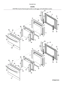 Doors parts for Kenmore Elite Wall Oven 79048473412 from AppliancePartsPros.com